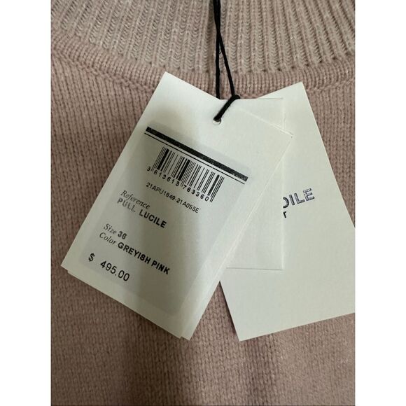 Isabel MARANT ETOILE Lucile wool-blend sweater pink women’s small 36 C - Picture 8 of 11